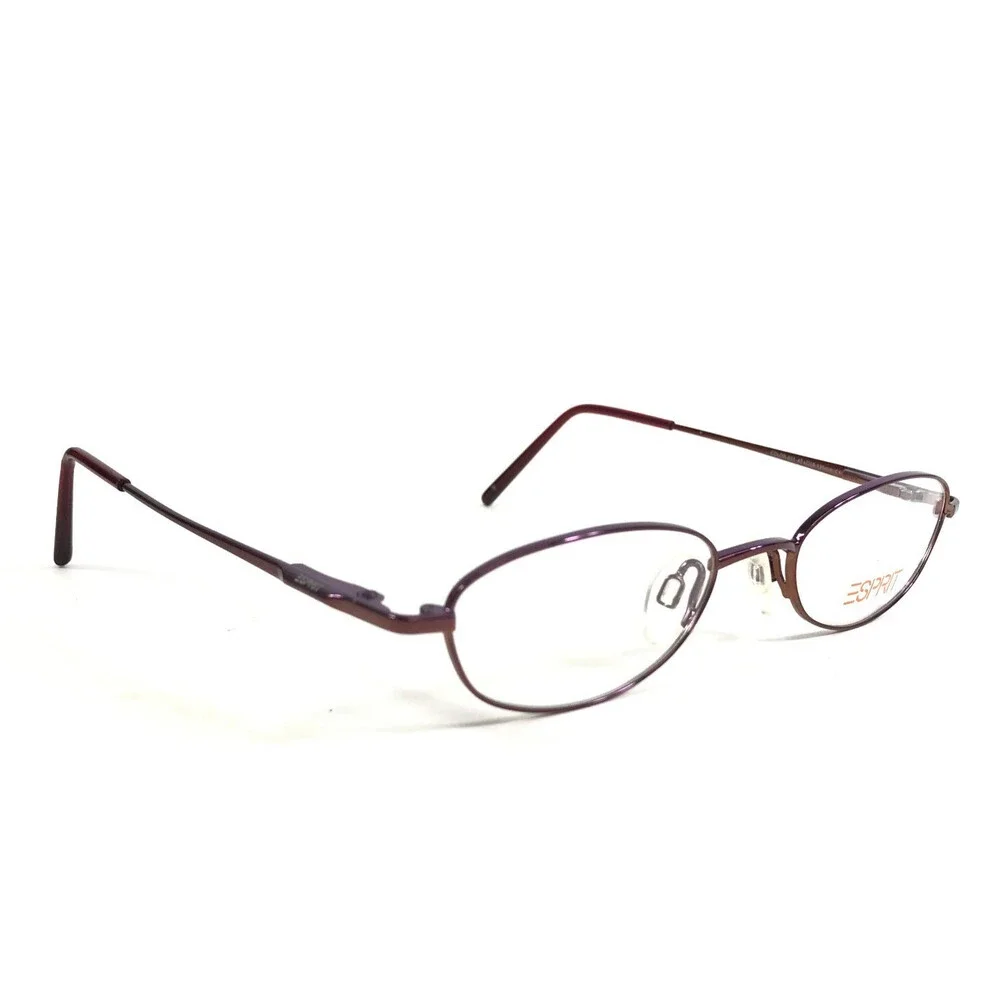Espirit Petite Eyeglasses Frames 9190 031 Polished Purple Wire Rim 47-18-135